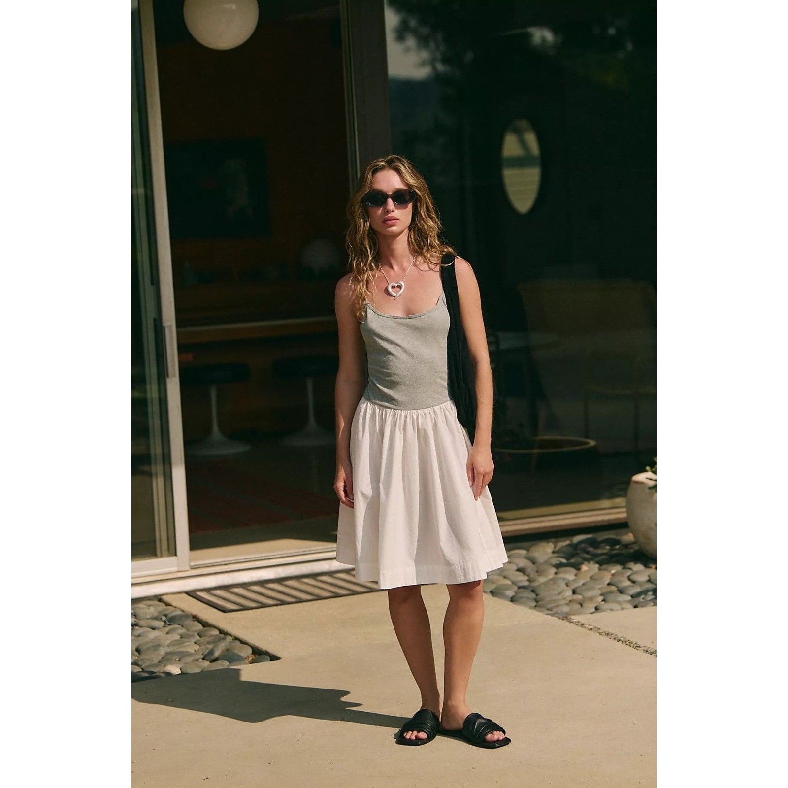 Free People Free-Est Sweet Life Midi Dress A-Line Sleeveless Cotton S 285222
